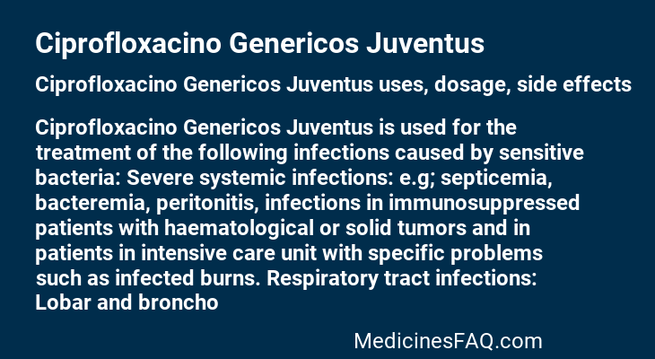 Ciprofloxacino Genericos Juventus