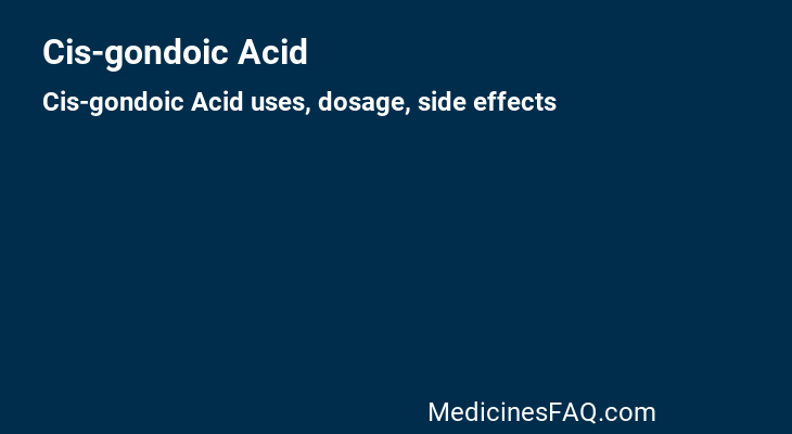 Cis-gondoic Acid