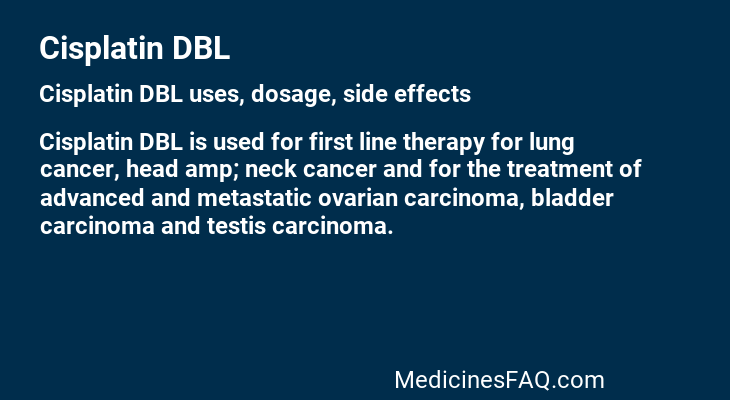 Cisplatin DBL