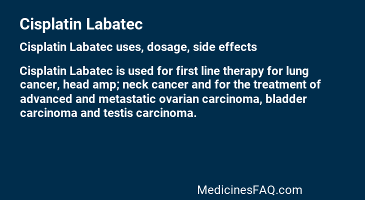 Cisplatin Labatec