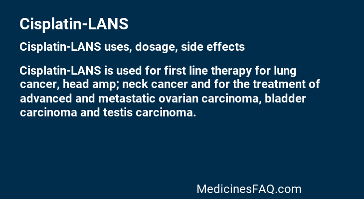 Cisplatin-LANS