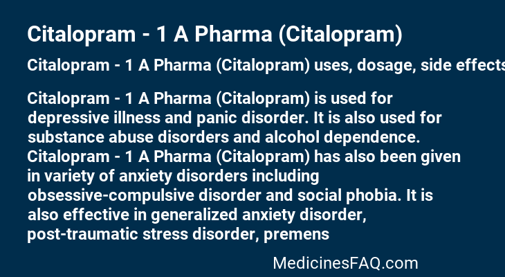 Citalopram - 1 A Pharma (Citalopram)