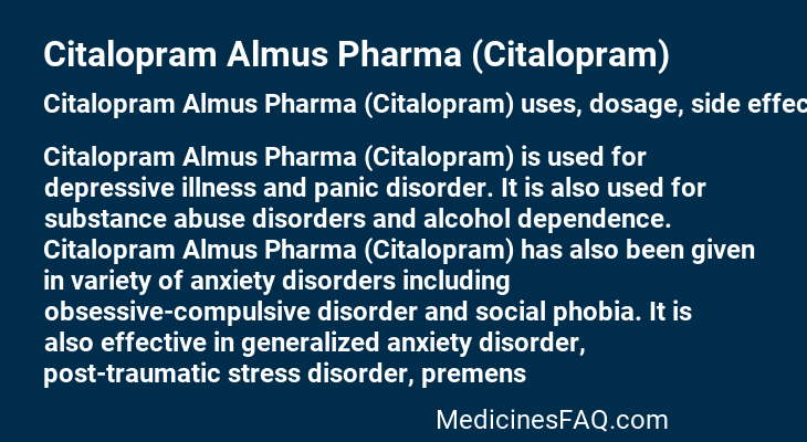 Citalopram Almus Pharma (Citalopram)