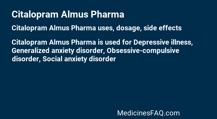 Citalopram Almus Pharma