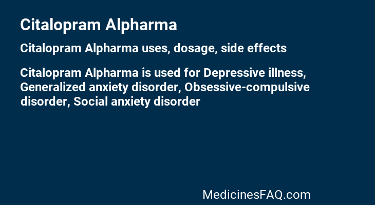 Citalopram Alpharma