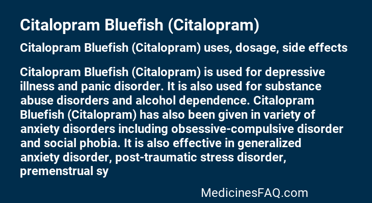 Citalopram Bluefish (Citalopram)