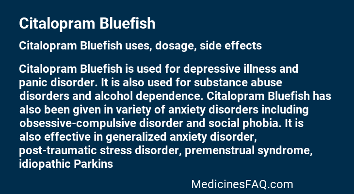 Citalopram Bluefish
