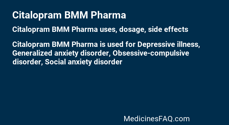 Citalopram BMM Pharma