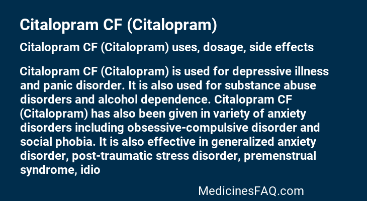 Citalopram CF (Citalopram)