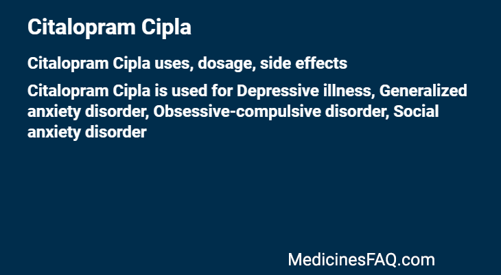 Citalopram Cipla