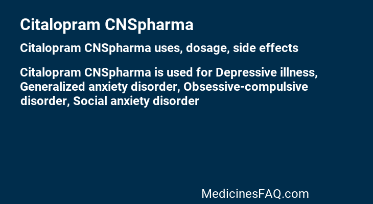 Citalopram CNSpharma