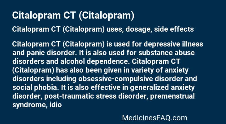Citalopram CT (Citalopram)