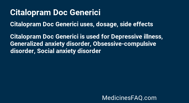 Citalopram Doc Generici