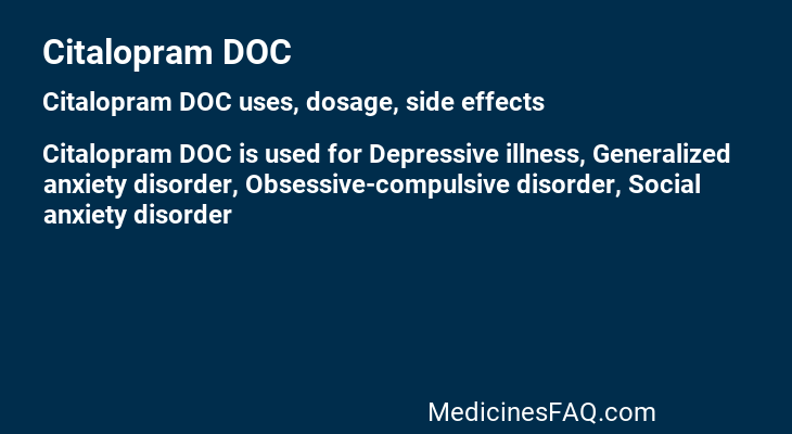 Citalopram DOC