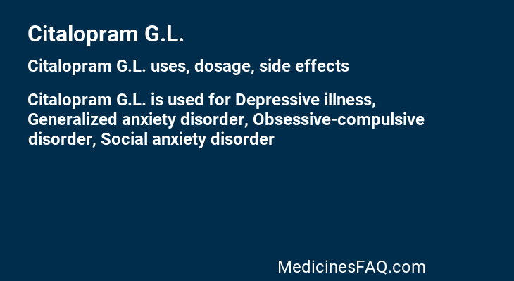 Citalopram G.L.