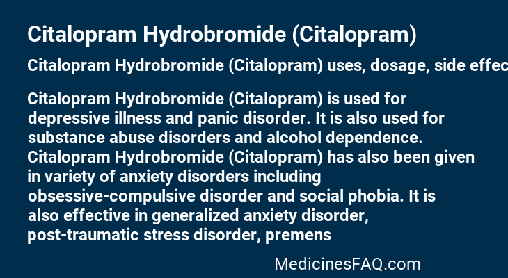Citalopram Hydrobromide (Citalopram)