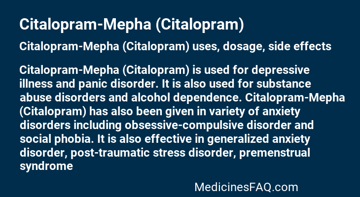 Citalopram-Mepha (Citalopram)