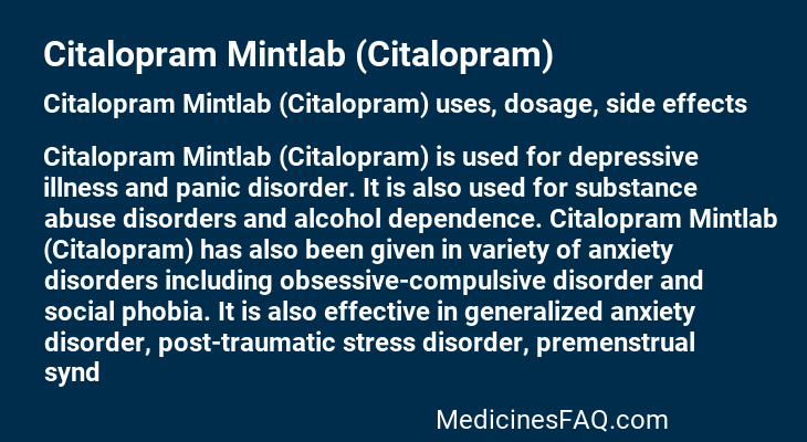 Citalopram Mintlab (Citalopram)