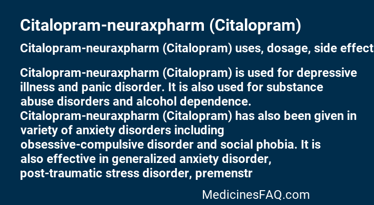 Citalopram-neuraxpharm (Citalopram)