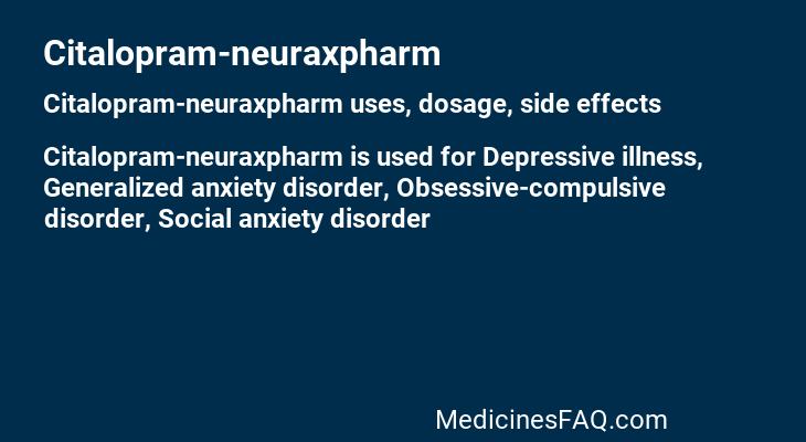 Citalopram-neuraxpharm