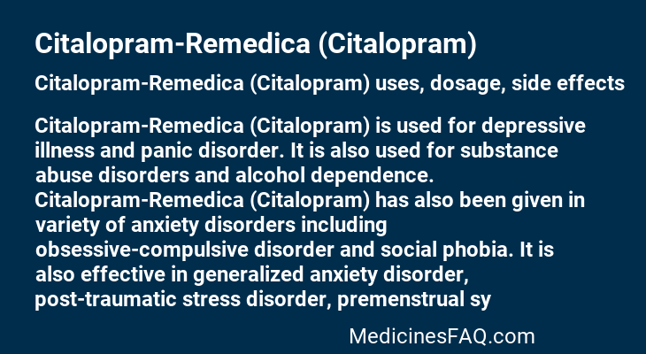Citalopram-Remedica (Citalopram)
