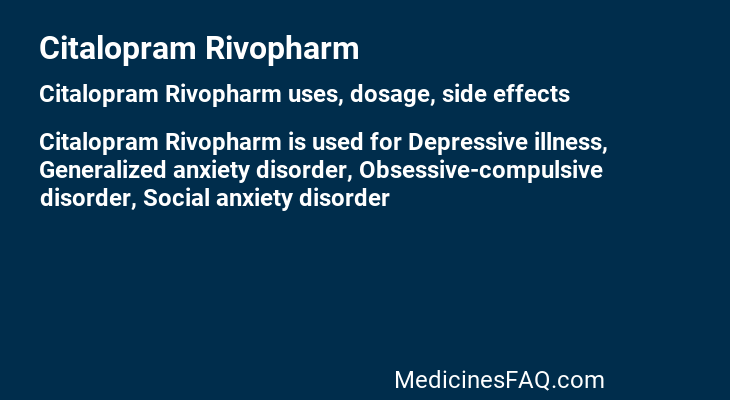 Citalopram Rivopharm