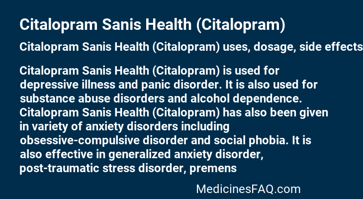 Citalopram Sanis Health (Citalopram)