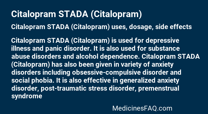 Citalopram STADA (Citalopram)