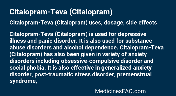 Citalopram-Teva (Citalopram)