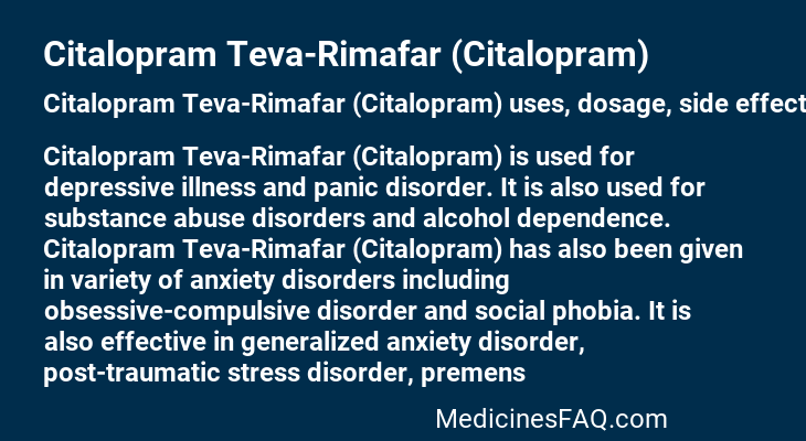 Citalopram Teva-Rimafar (Citalopram)