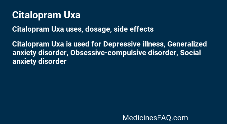 Citalopram Uxa