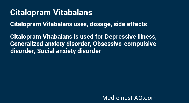 Citalopram Vitabalans