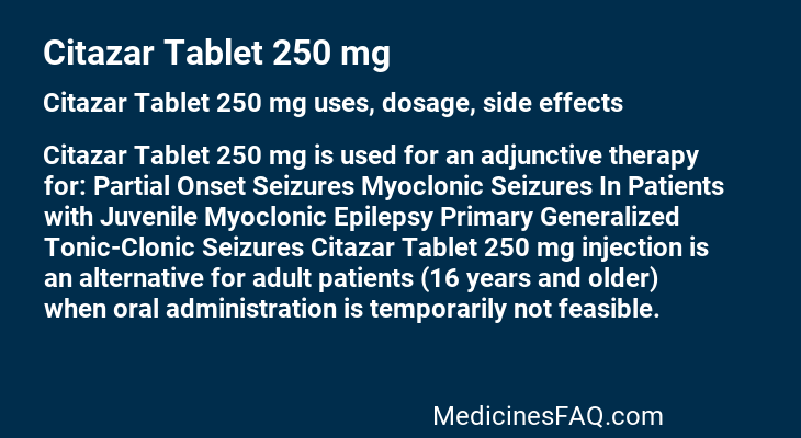 Citazar Tablet 250 mg