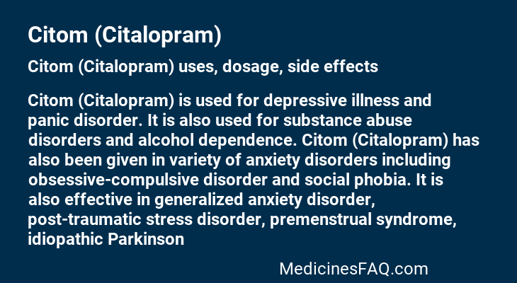 Citom (Citalopram)