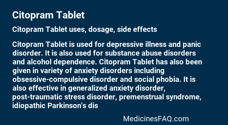 Citopram Tablet