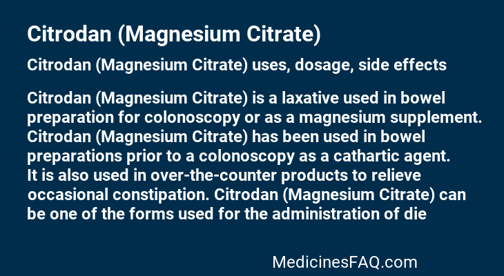 Citrodan (Magnesium Citrate)