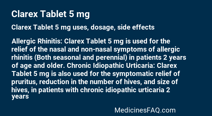 Clarex Tablet 5 mg