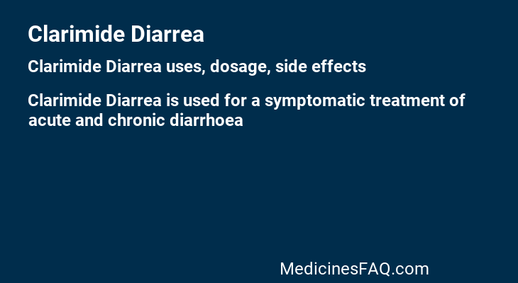Clarimide Diarrea