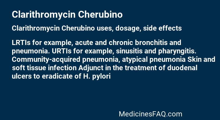 Clarithromycin Cherubino
