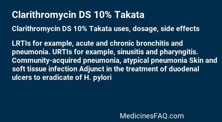 Clarithromycin DS 10% Takata