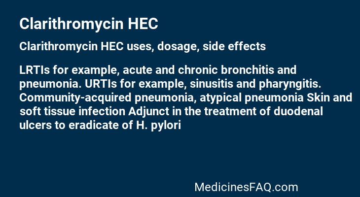 Clarithromycin HEC
