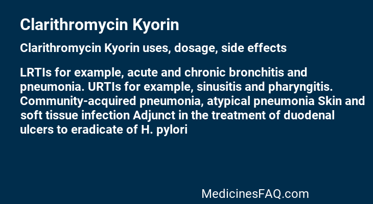 Clarithromycin Kyorin