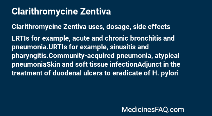 Clarithromycine Zentiva