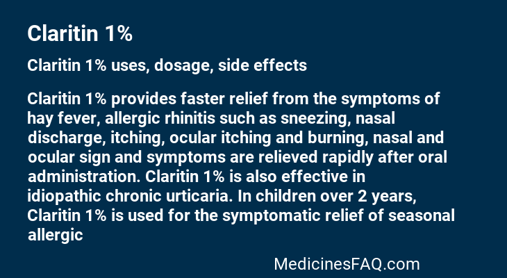 Claritin 1%