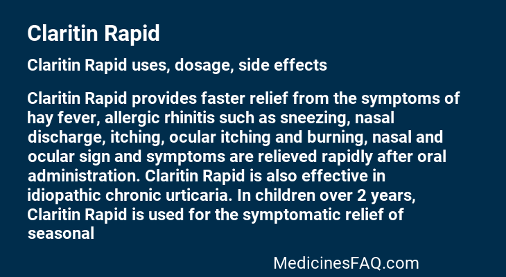 Claritin Rapid