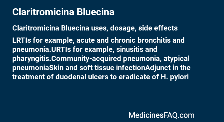 Claritromicina Bluecina