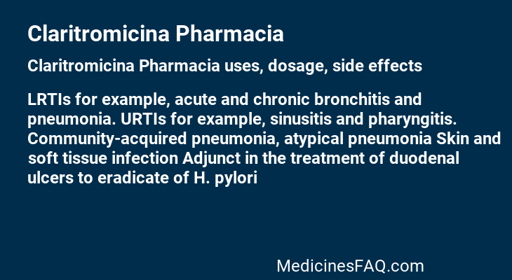 Claritromicina Pharmacia