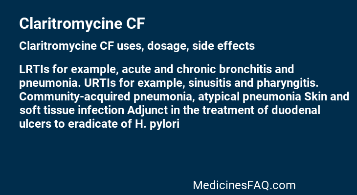 Claritromycine CF