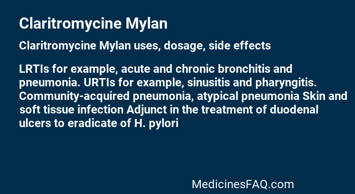 Claritromycine Mylan