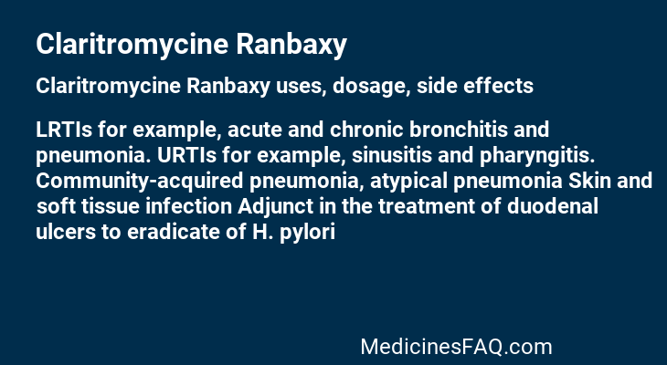 Claritromycine Ranbaxy